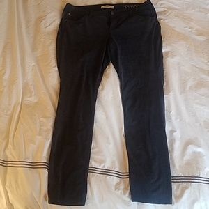 Stretchy felt-feel pants